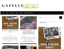 Tablet Screenshot of gazelle-magazin.com